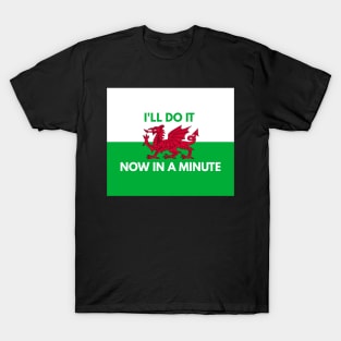 I'll Do It Now In A Minute T-Shirt